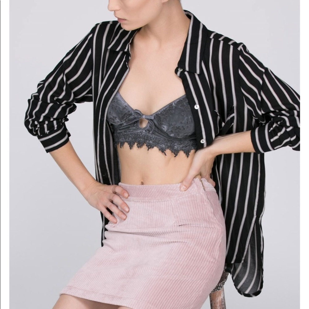 Black & White button up dress shirt